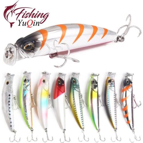 1PCS 8cm 10g Sinking Minnow Fishing Lure Jerkbait Wobbler 3D Eyes Crankbait Fishing Peaca Bass Fishing Tackle