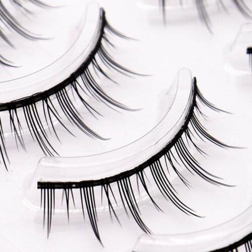 5Pairs/Box False Eyelashes Natural Fine Workmanship Acrylic Makeup Extensions Eye Lashes for Dressing Room