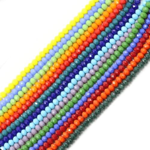 60PCS/LOT Crystal Glass Rondelle DIY Making Bracelets 8MM Loose Spacer China Jewelry Beading Crafts Material Wholesale