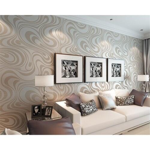 Beibehang Abstract line flocking sprinkled gold nonwoven papel de parede 3d wallpaper modern minimalist background wall paper