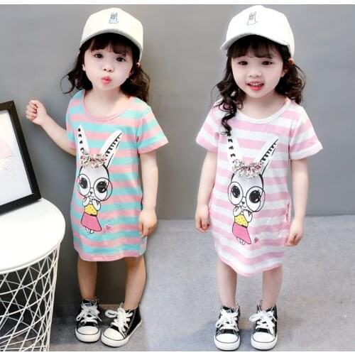Baby girl dress cartoon print children dress girl clothes children clothing children clothes party dress