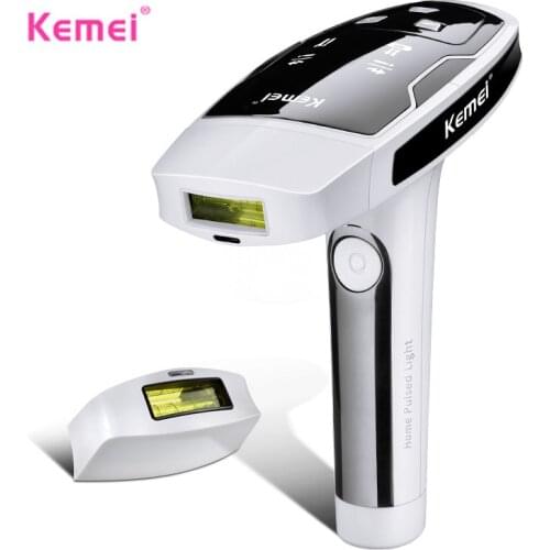 Kemei Permanent Painless Laser Hair Removal Lady Epilator Rechargeable For Whole Body Bikini 100-240V Women Electric Epilator