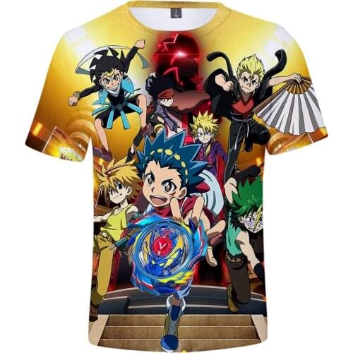 3D Beyblade Burst Evolution T-Shirt Men Women Short Slevee T shirt Hot Hip Hop Summer Tee shirt Fashion 3D boy girls Casual Tees