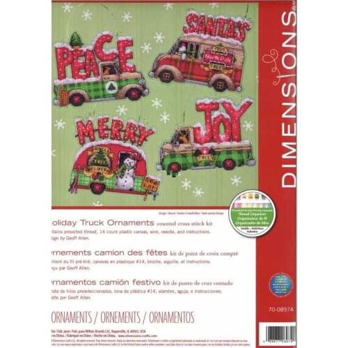 Dim 70-08974 Holiday Truck 36-31 Counted Cross Stitch 11CT 14CT 18CT Cross Stitch Kits Embroidery Needlework Sets