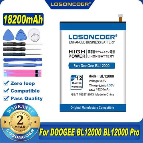 LOSONCOER DOOGEE BL12000 Phone Batteries