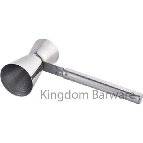 Stainless Steel Cocktail Drink Mixer Measuring Cup Jigger With Handle Measurer Set 15ML 30ML Bar Tools Bar Accessories