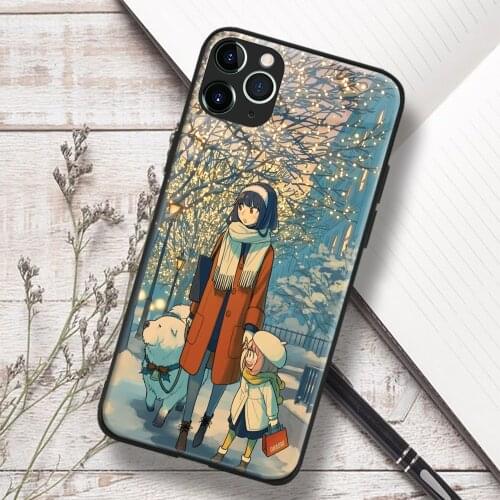 Spy X Family Anime Manga Soft TPU Glass Phone Case for IPhone SE 6s 7 8 Plus X Xr Xs 11 12 Mini Pro Max Samsung