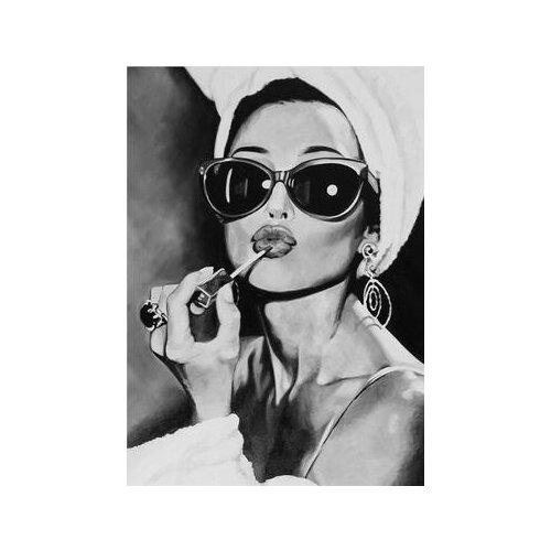 Lot style Choose Black White Eyelash Sexy Fashion Girl Art print Silk poster Home Wall Decor