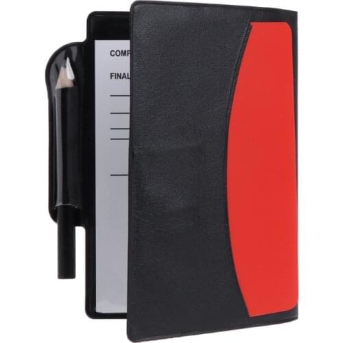 New Sport Football Soccer Referee Wallet Notebook with Red Card and Yellow Card
