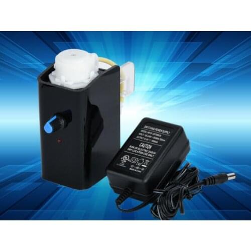 DC Peristaltic Pump Anti-Corossion Dosing Pump Flow Adjustable + AC Adapter Free Shipping