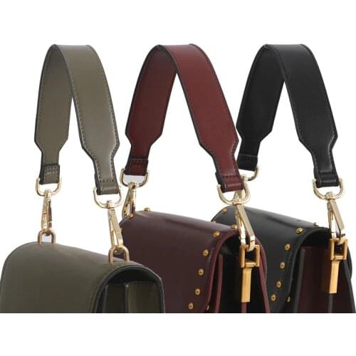 Shoulder Bag Strap Handbags Handles 3.5cm Wide Women Leather Bag Strap Accessories Chic Bag Belt Replacement for Bags KZ151373