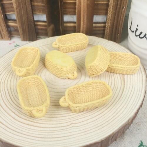 Mixed Color Kawaii Flatback DIY Resin Cute Basket Cabochon Scrapbooking Embellishment Decorations Crafts Making Size: 42*22mm