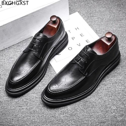 Black Dress Shoes for M E N Formal Oxford Leather Shoes Men Designer Wedding Shoes for Men 2021 Chaussure Homme Zapatos Hombre