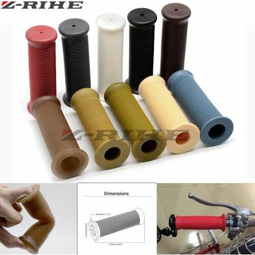 1 Pair 1 inch 25mm Assist Bar Ends Motorcycle Rubber Handlebar Hand Grips for Suzuki Kawasaki For Chopper IRON 883