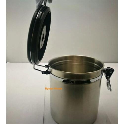 New BYUAN HOME 1pc Stainles steel 1.8L coffee bean storage tank multi-function dry food vault hiqh quality coffee canister