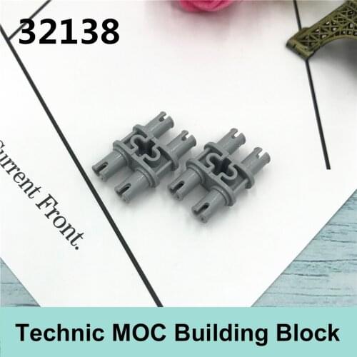 10PCS Technology Building Blocks Parts Compatible with Major Brand Technology Moc Parts 32138 Double Bolt Gifts Toys