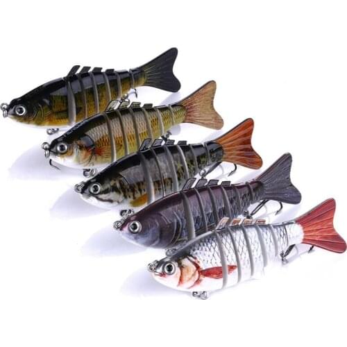 10cm 15.4g Sinking Wobblers Fishing Lures Jointed Crankbait Swimbait 7 Segment Hard Artificial Bait For Fishing Tackle Lure