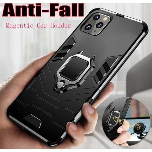 360 Armor Case For iPhone 11 Pro XS Max Case Silicone Magnetic Car Holder Cover For iPhone 7 6 S 6S 8 Plus X XR Case Coque Funda