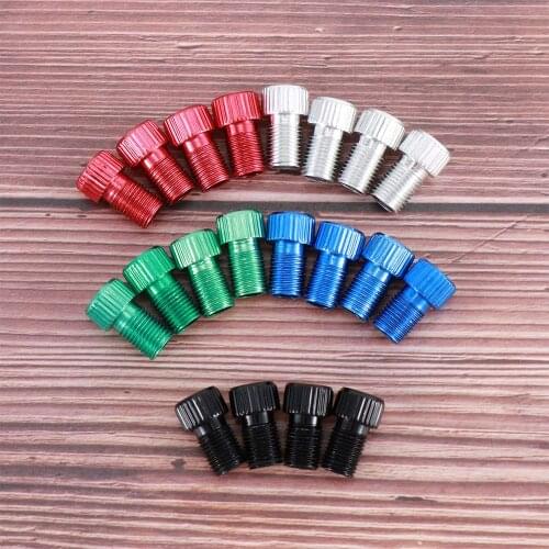 4pcs/set Bicycle Valve Adapter Air Pump Converter MTB Road Alloy Bike Tire Accessory Gas Valve Adaptor Tube Pump Repair Tools
