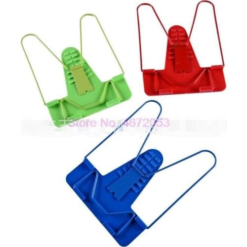 50pcs/lot Bookends Portable Foldable Adjustable Bookend Stand Reading Book Stand Document Holder Base Reading Book Holder