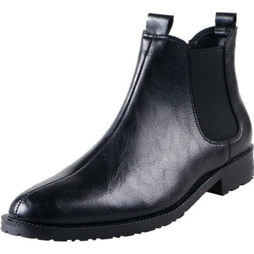 Spring Autumn Ankle Boots New Vintage Classic Male Casual Leather Boots Casual Leather Shoes Fashion Chelsea Boots Men Shoes