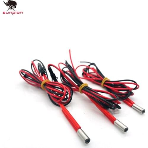 3d printer parts MK8 Extruder Ceramic Cartridge Heater 6mm*20mm For Extruder 3D Printers Parts Heating Tube Heat