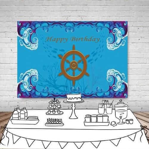Under The Sea Photography Backdrops Baby Shower Child Birthday Party Decoration Sweet Table Dessert Photo Background Photocall