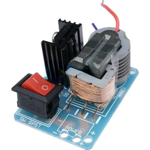 15KV High Frequency DC High Voltage Arc Ignition Generator Inverter Boost Step-Up 18650 DIY Kit U Core Transformer Suite 3.7V