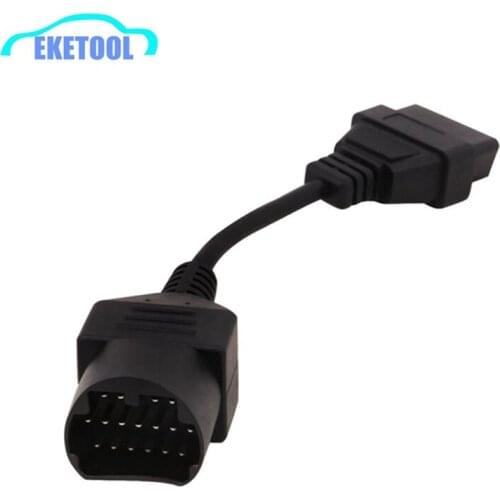 Good Quality Stable Function OBD OBD2 Tool For Mazda 17Pin to 16Pin Female Transfer Diagnostic Cable Wholesale for Mazda 17 Pin