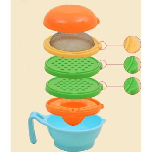Baby Foods Grinder Feeding Food Bowl Safety Processor Kid Dish Feeder Bowl Kids Grinding Set Food Mills Tools Tableware