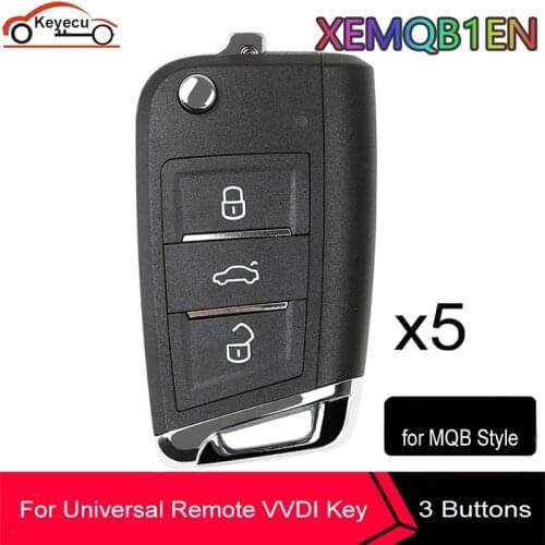 KEYECU 5 PCS/LOT Xhorse (Super Remote) 3 Button for VVDI Remote Key Tool VVDI Mini Key Tool, VVDI2 Supermodel Machine