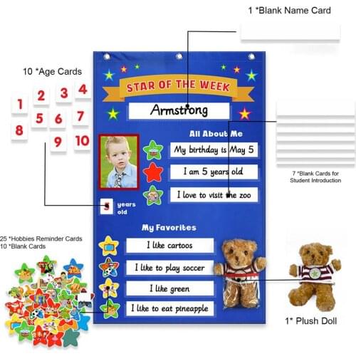 Classroom Student Incentive Chart School Posters Charts Week Star Chart Decoration Classroom Supplies Decoration