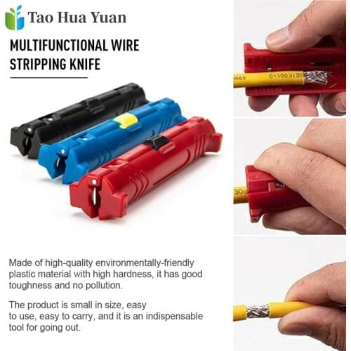Multi-function Electric Wire Stripper Pen Rotary Coaxial Wire Cable Cutter Stripping Machine Pliers Tool for Cable Puller Tool A