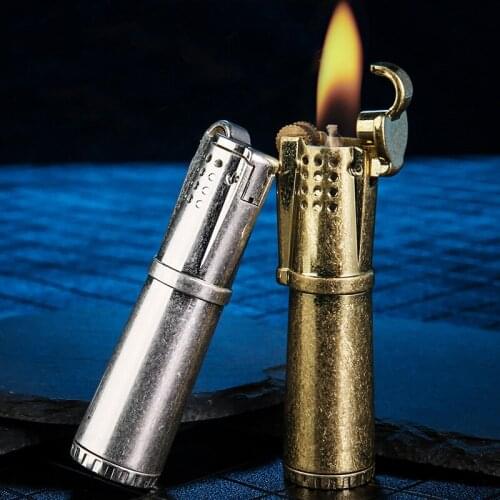 Original Honest Trench kerosene lighter nostalgic vintage retro grinding wheel cigarette lighter smoking gift