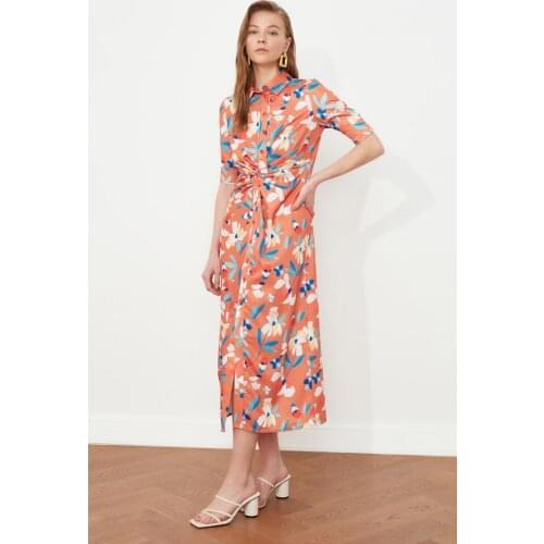 Trendyol Flower Decorated Dress TWOSS21EL1018
