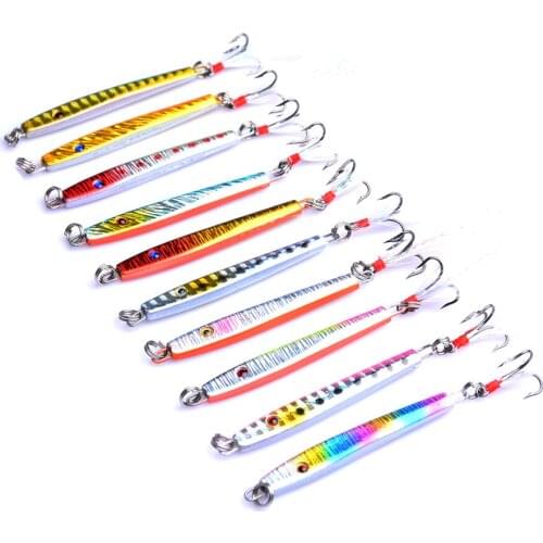 1pc Fishing Jig Lure 10g 14g VIB Bait Spoon Squid Jig Bait Lures Fishing Winter Hard Minnow Goods For Fishing Duck Sea Ocean Pva