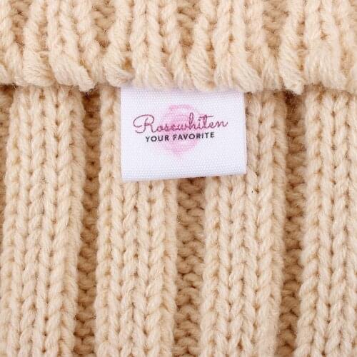 Sewing labels / custom brand labels, clothing labels, Sewing machine, fabric 100% cotton, flowers (MD2034)