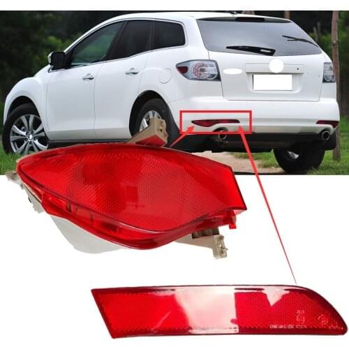 Lofty Richy For Mazda CX-7 CX7 2009-2015 Rear Bumper Brake Light Reflector Fog Light Parking Lamp Stop Warning light