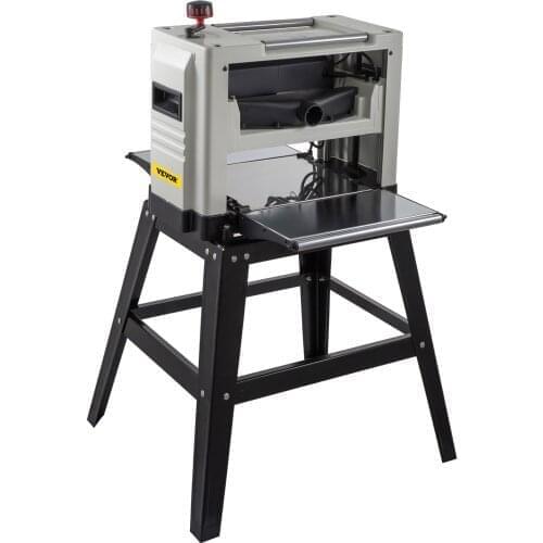 VEVOR 1500W Wood Planer Thickness Benchtop Portable Waterproof Dustproof for Woodworking 12.5 Inch Planer With Stand Heavy Duty