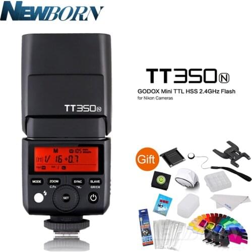 Godox TT350N 2.4G HSS 1/8000s i-TTL GN36 Camera Flash Speedlite for Nikon D800 D700 D7500 D7200 D7100 D7000 D5600 D5500 D5300