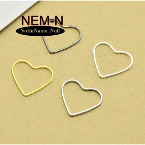 20pcs ZHU RU 13.5*12.5mm Family friendship love heart shape diy Charms ornamentation Fit Pendants & Necklace Jewelry making