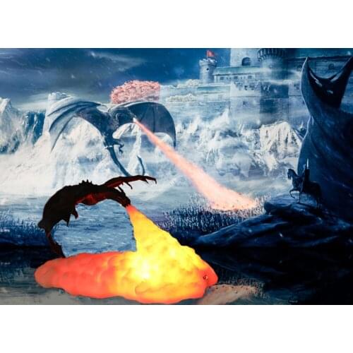 2020 Newest 3D Printed LED Dragon Lamps As Night Light For Home Hot Sale Than Moon Lamp Night Lamp Best Gifts For Kids Dropship