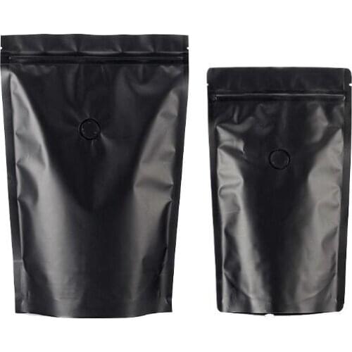 500pcs/lot One Way Valve 0.5pound Coffee Bean Bags Tea Storage Cheasts Aluminum Foil Food packaging Bags With Sealing Clip