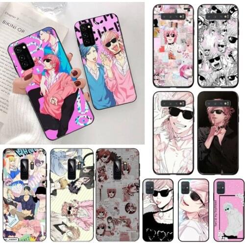 CUTEWANAN anime Yarichin bitch Club Silicone Black Phone Case for Samsung S20 plus Ultra S6 S7 edge S8 S9 plus S10 5G lite 2020