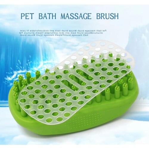 Pet Dog Bath Brush Comb Silicone Pet SPA Shampoo Massage Brush Shower Hair Removal Comb For Dogs Cats Pet Cleaning Grooming Tool