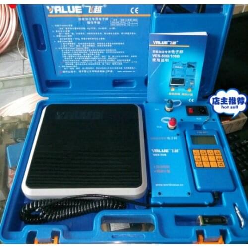 Refrigerant Recover/Charge Scale VALUE 50KG DIGITAL REFRIGERANT PROGRAMMABLE CHARGING SCALE HVAC