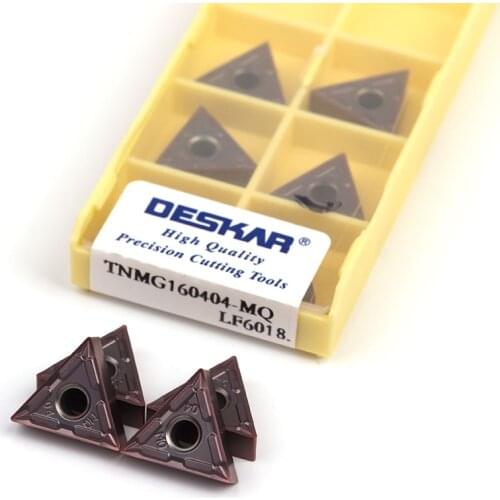 DESKAR TNMG160404 TNMG160408 HS MQ JMS HA MA MS LF6018 DESKAR original carbide blade turning tool stainless steel lathe tool