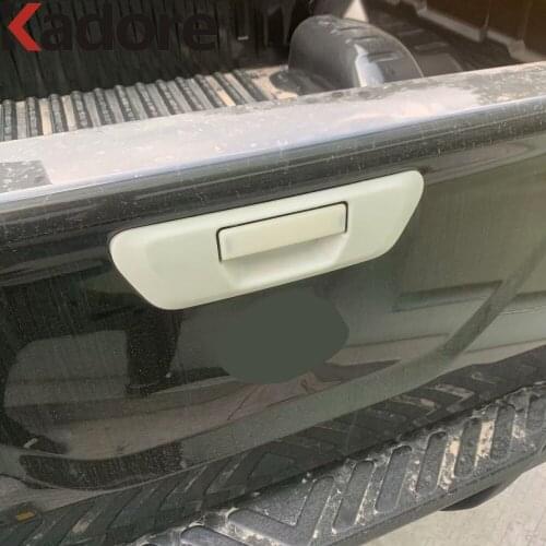 Tailgate Tail Gate Door Handle Cover Trim For Nissan Navara NP300 ST 2014 2015 2016 2017 2018 2019 ABS Chrome Car Accessories
