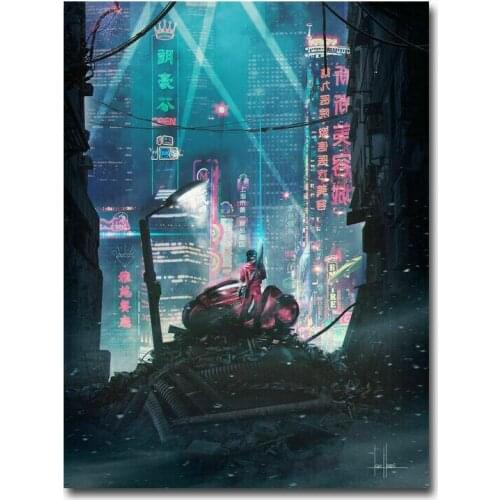 J0096 Akira - Red Fighting Japan Anime 2019 Movie Wall Sticker Silk Poster Art Light Canvas Home Decoration