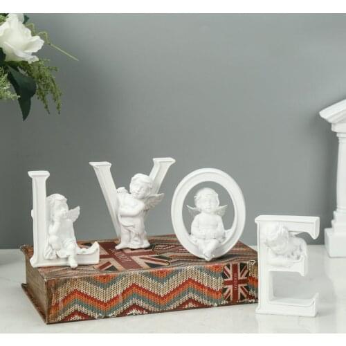 LOVE wedding gifts couples HOME crafts resin ornaments set table decorations